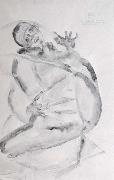 Egon Schiele, Self protrait as a prisoner